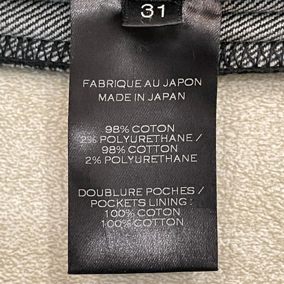 FW15 Black Balmain Biker Slim Stretch Denim Jean 33x32 - Picture 6 of 6